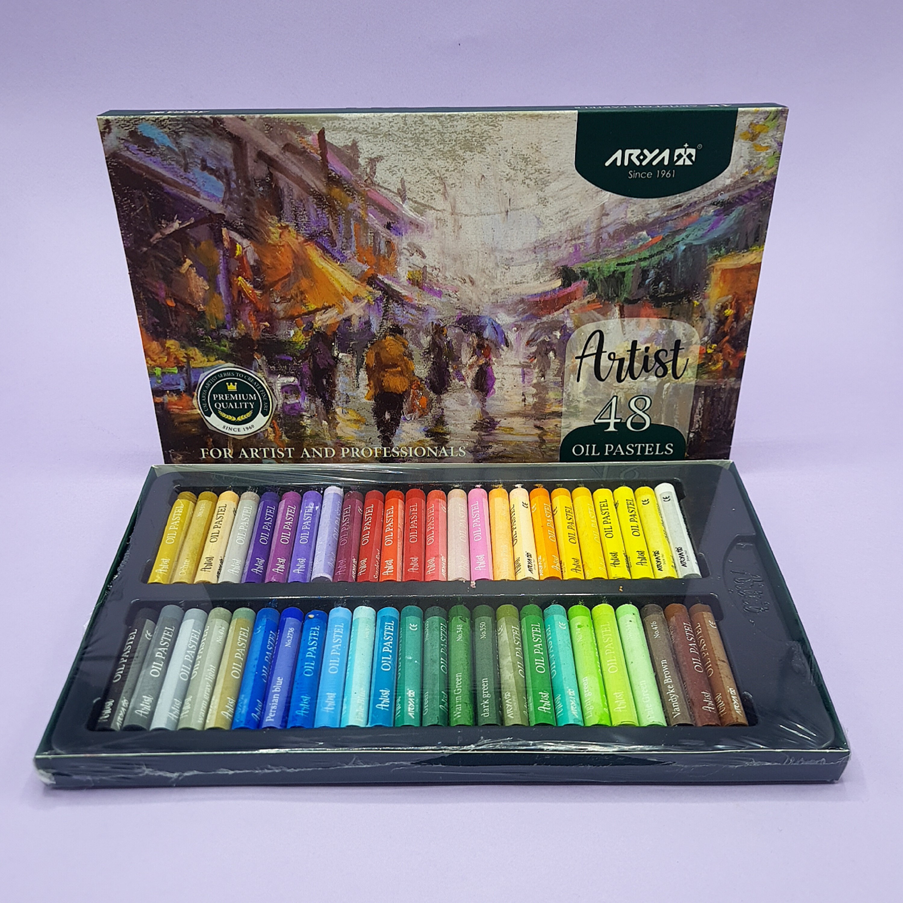 پاستل روغنی آریا آرتیست ۴۸ رنگ